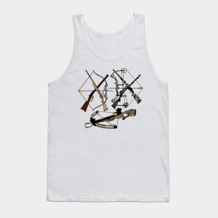 Hunting, illustration, archery, weapons, hunter toys Tank Top